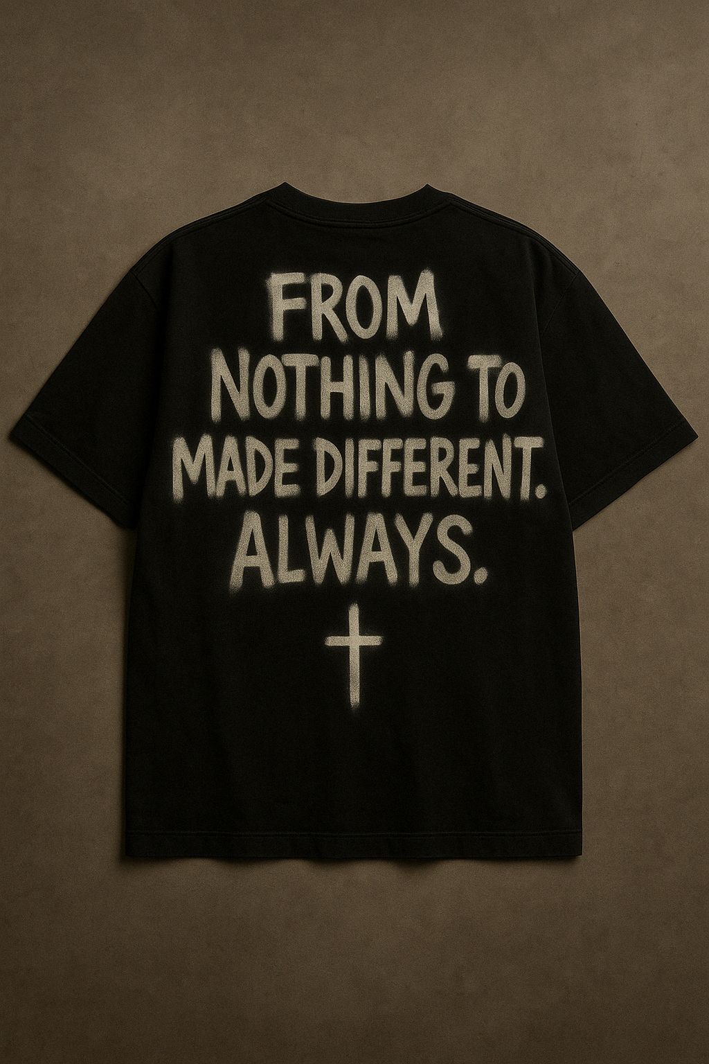 MADE DIFFERENT. ALWAYS. — Spray Tee (Black)