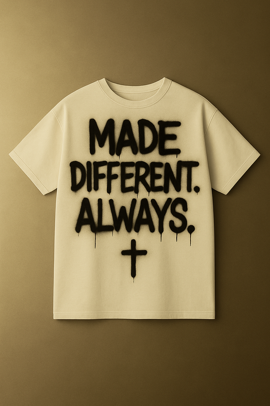 MADE DIFFERENT. ALWAYS. — Faith Tee (Regular Fit)